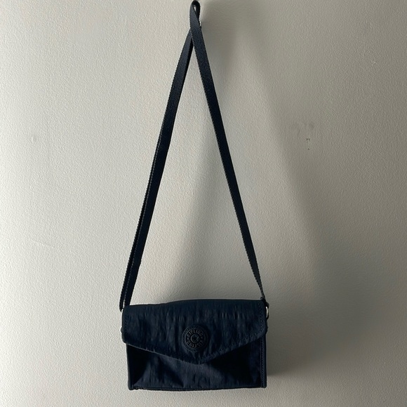 Kipling Handbags - Kipling wallet crossbody bag. Navy blue.